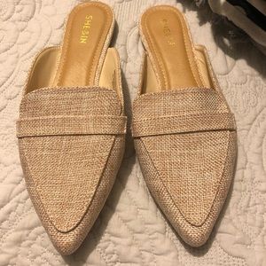 Beige mules